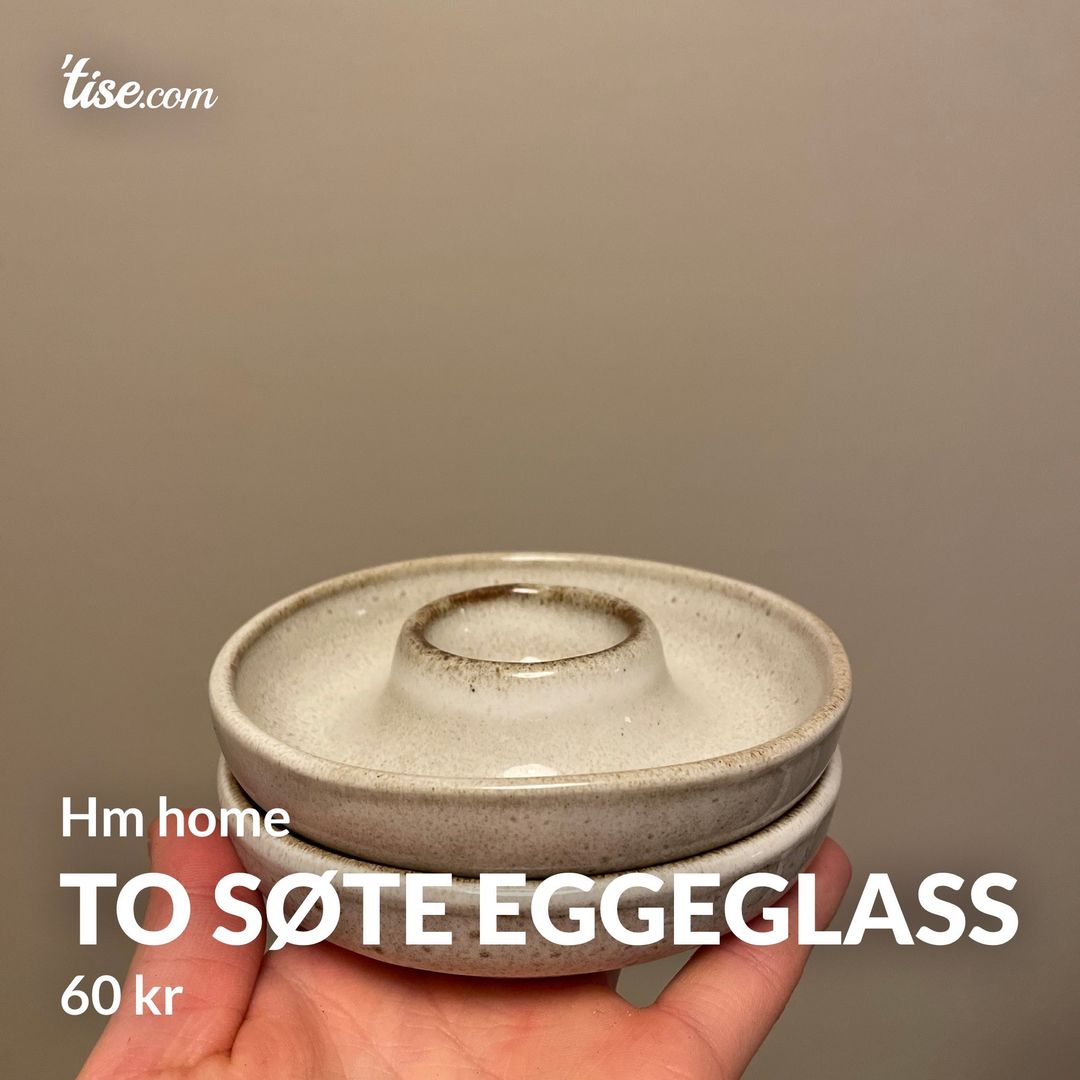 To søte eggeglass