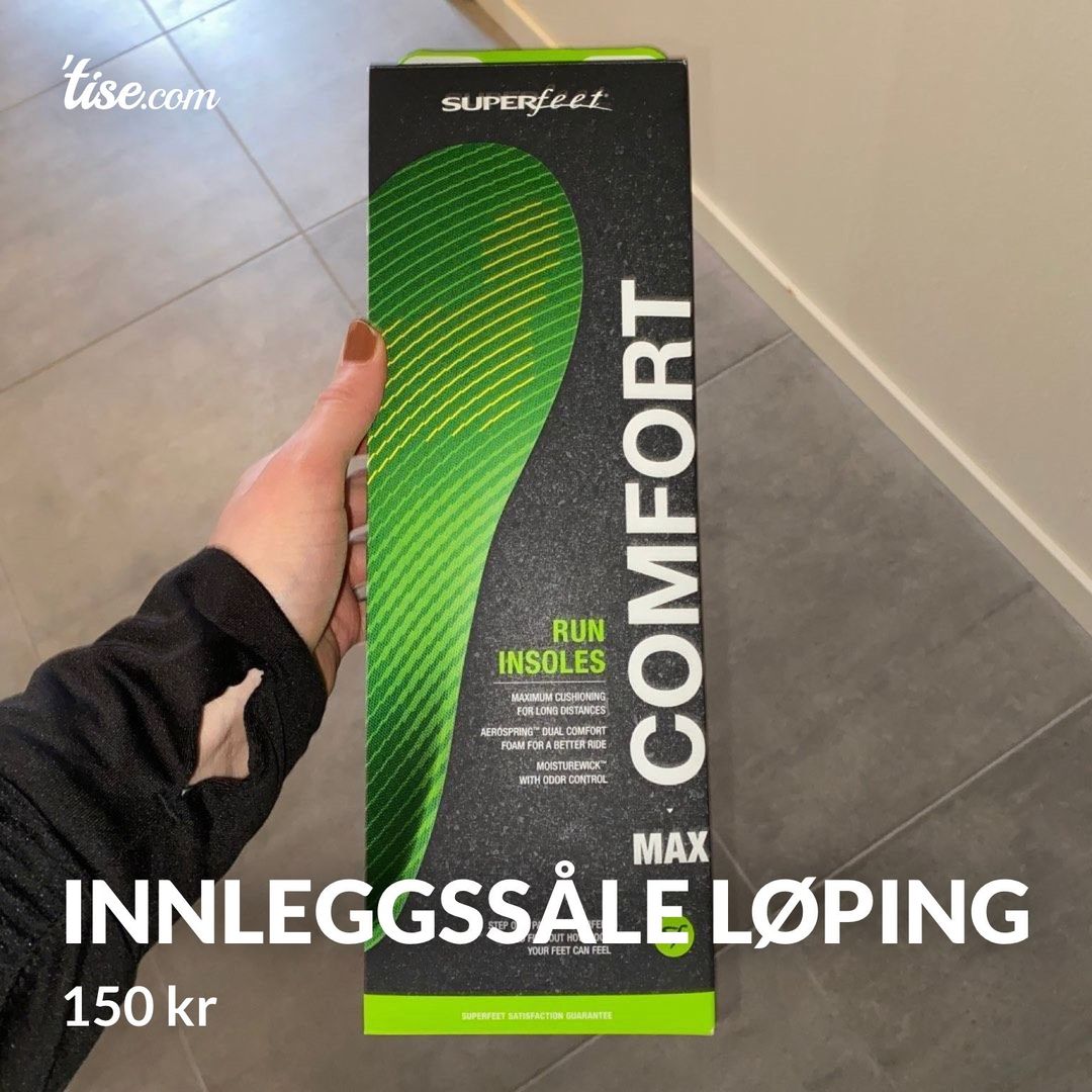 Innleggssåle løping