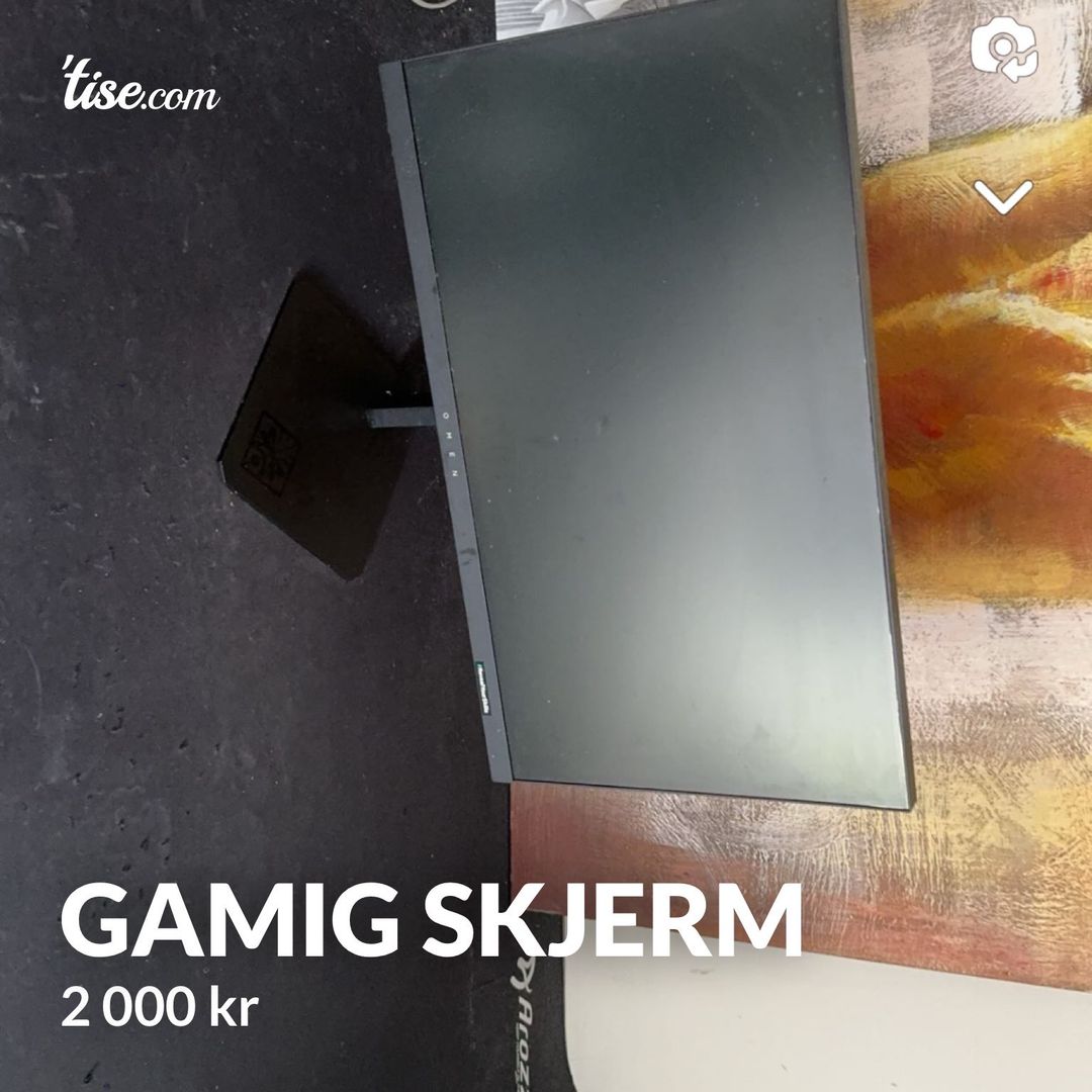 Gamig skjerm