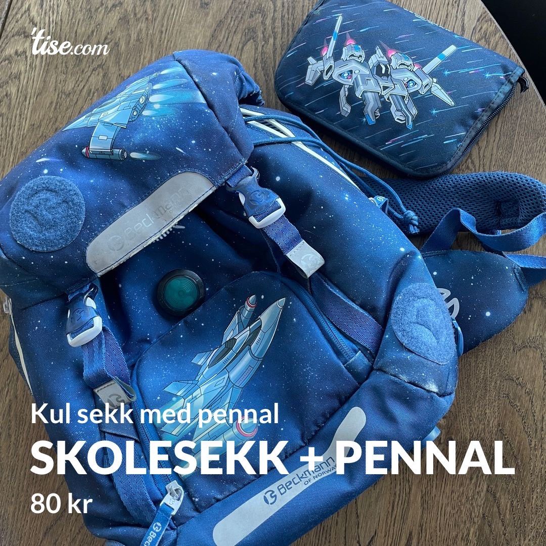 Skolesekk + pennal