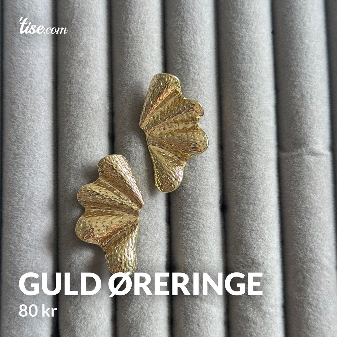 Guld øreringe