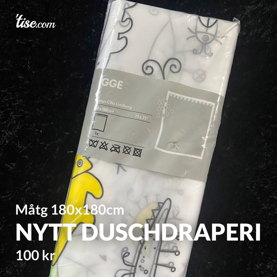 Nytt duschdraperi