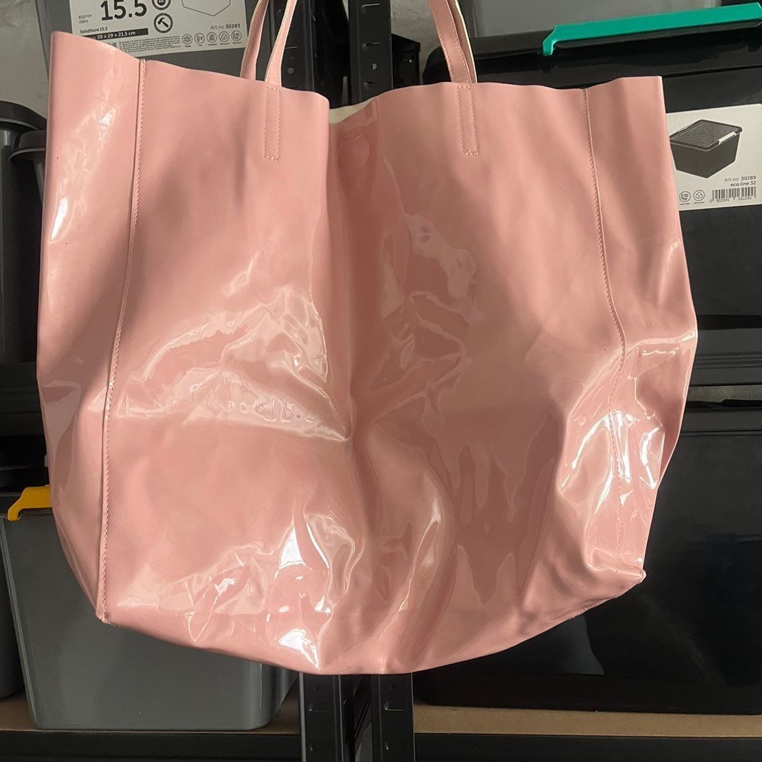 Lyserød shopper