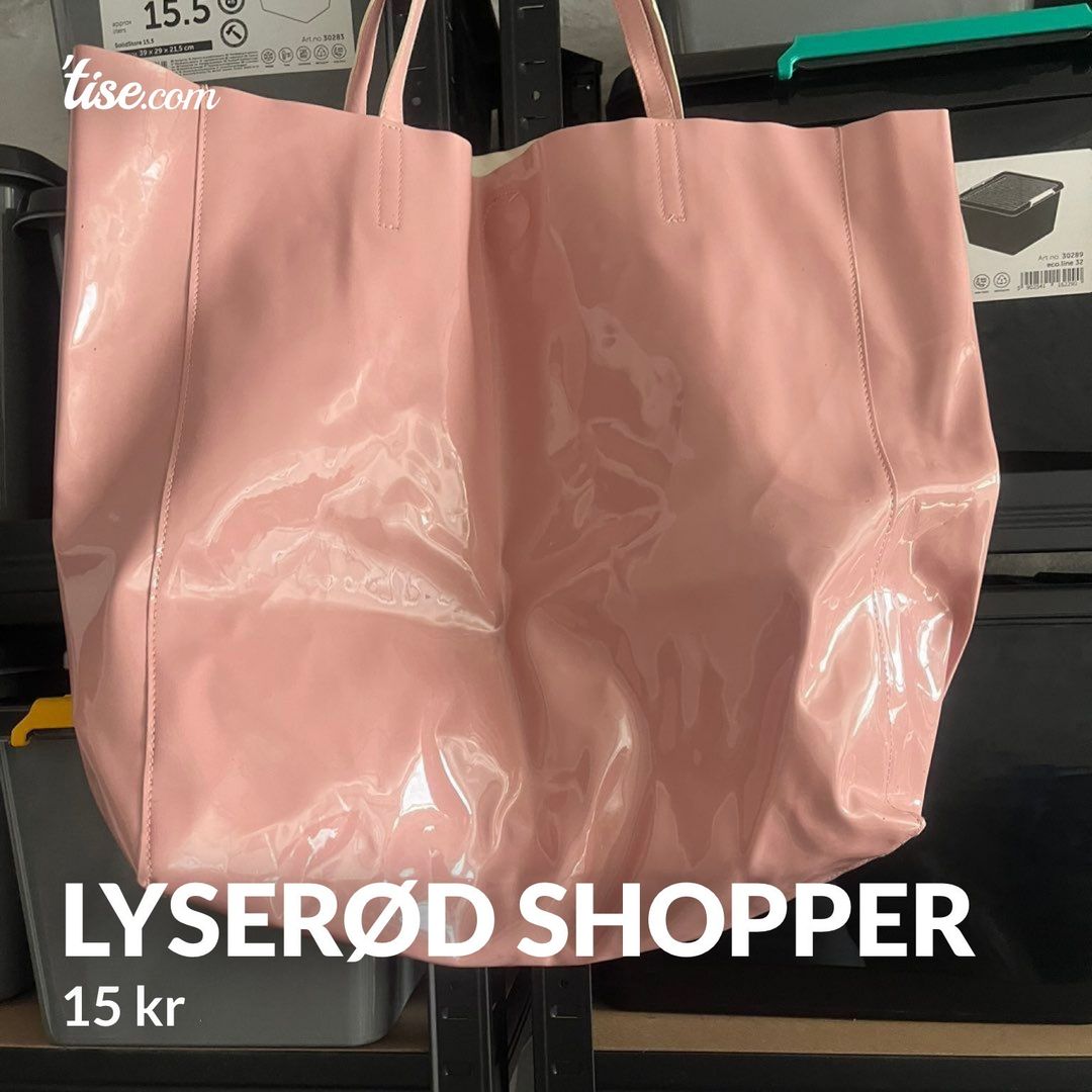 Lyserød shopper