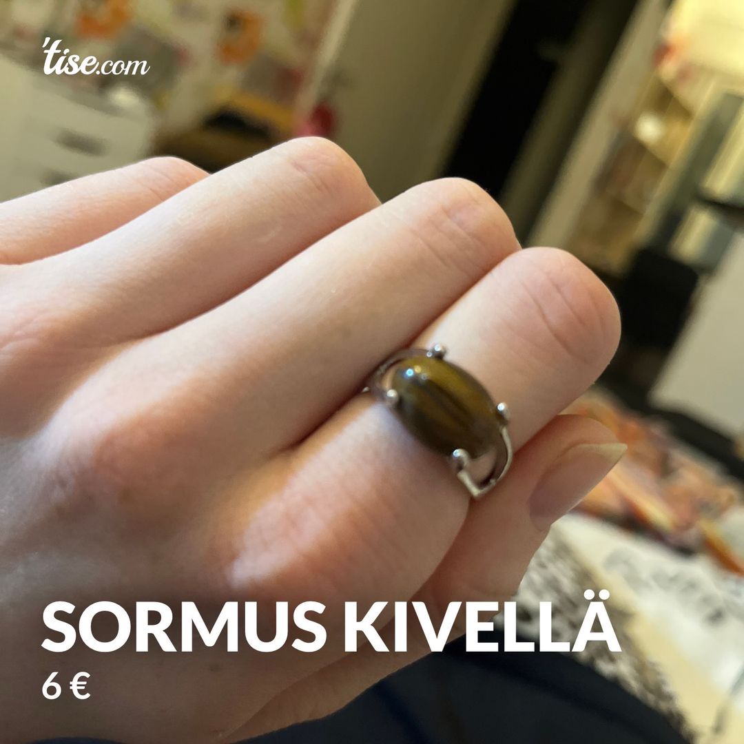 sormus kivellä