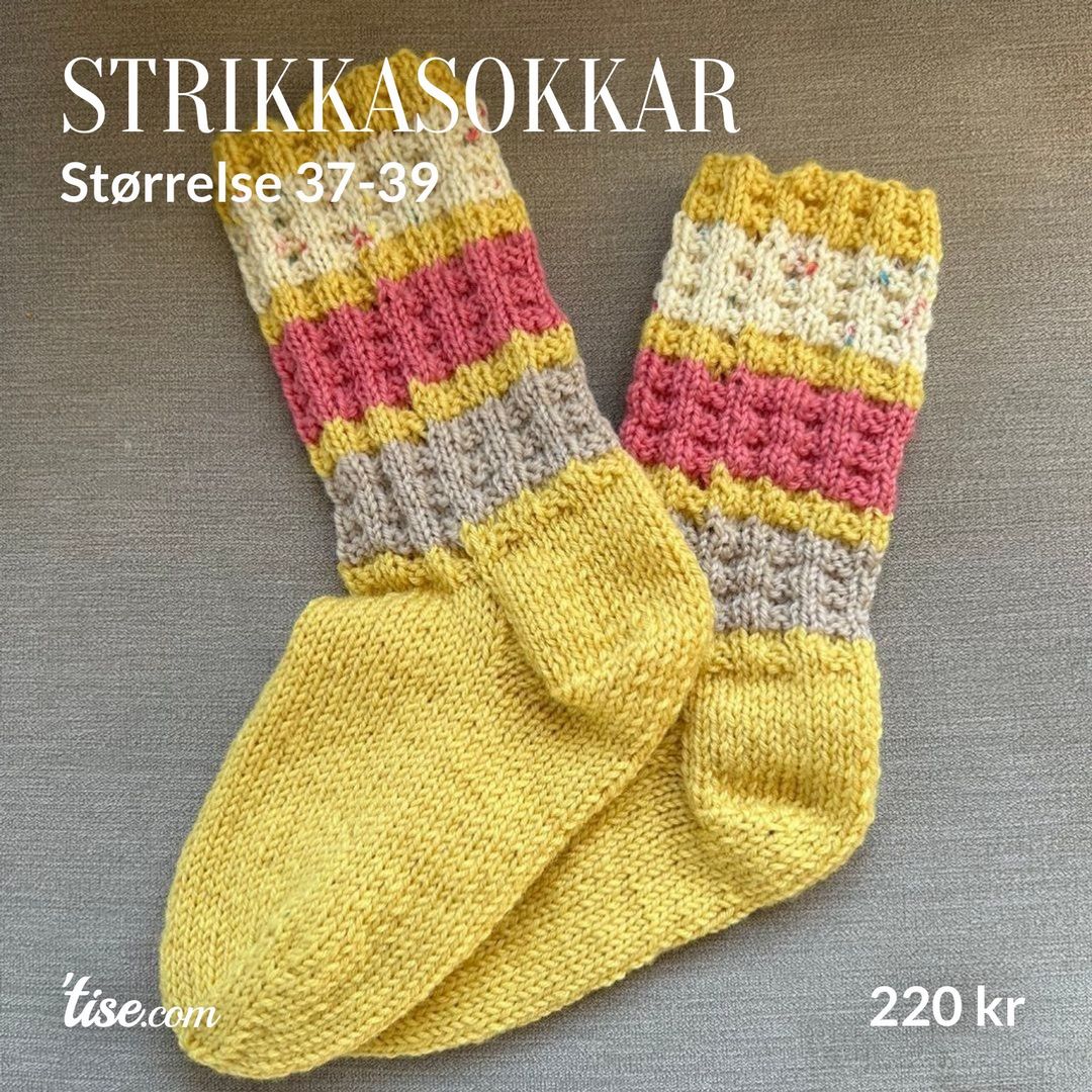 Strikkasokkar