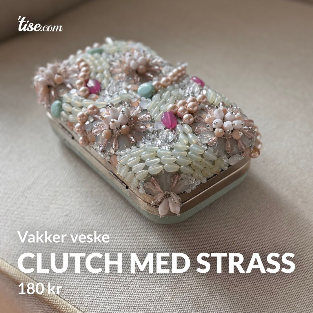 Clutch med strass