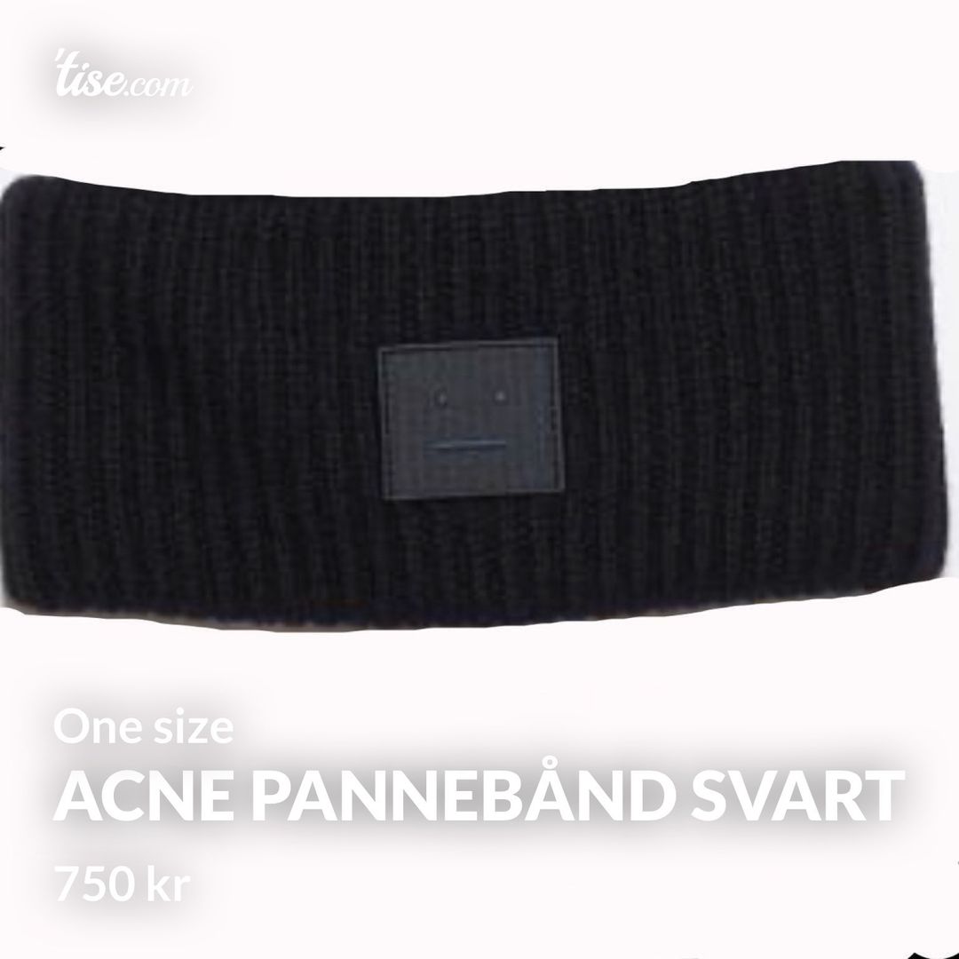 Acne pannebånd svart