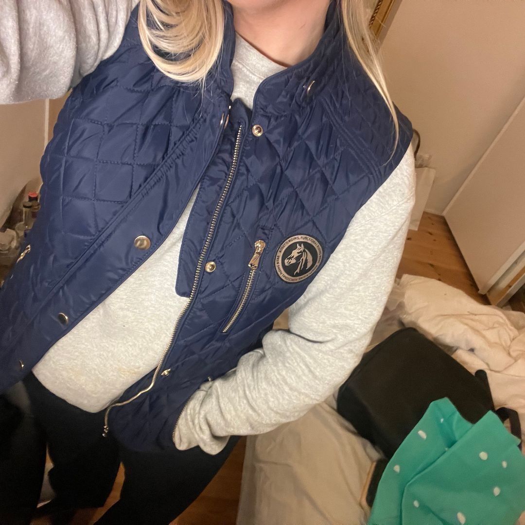 Navy blå ridevest