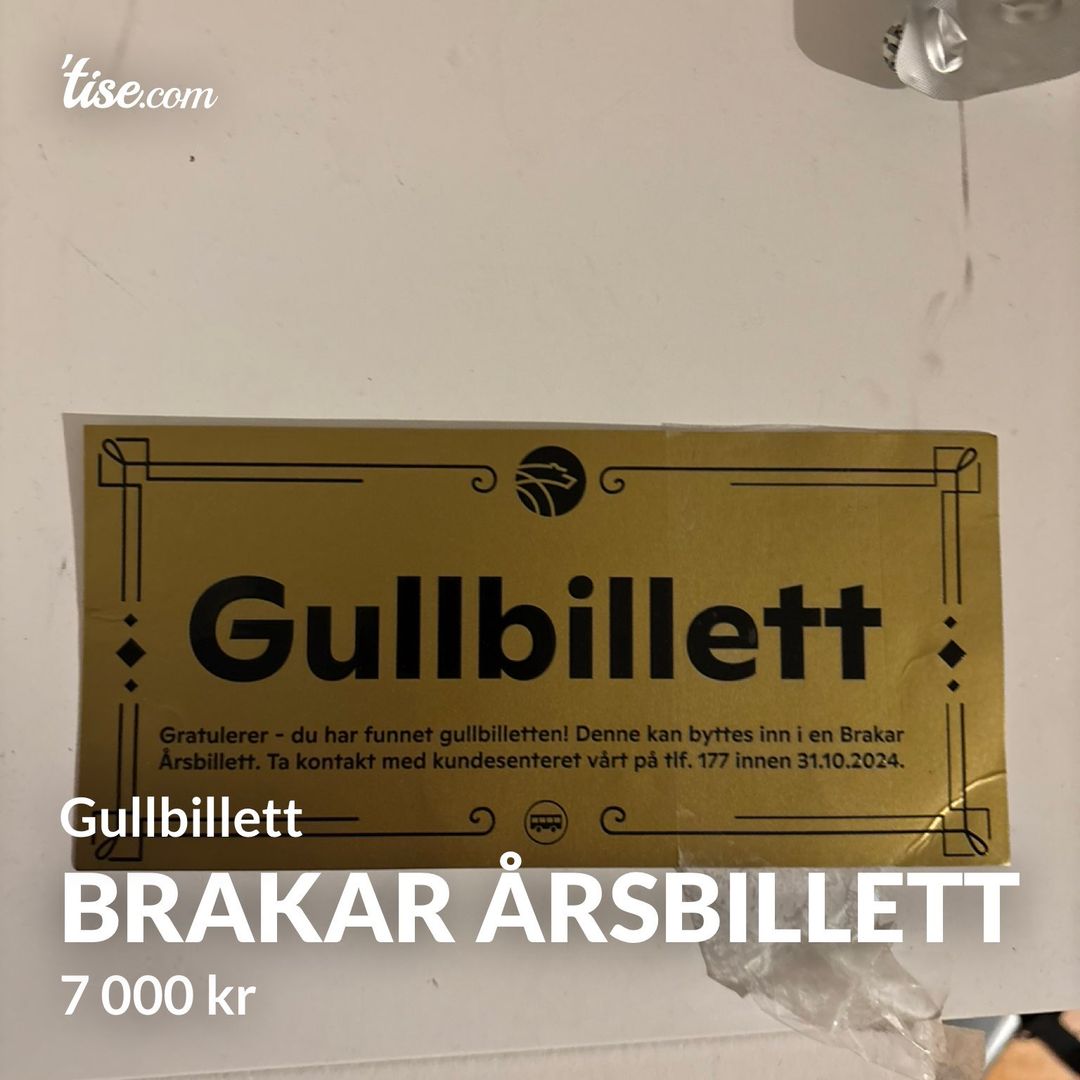 Brakar årsbillett