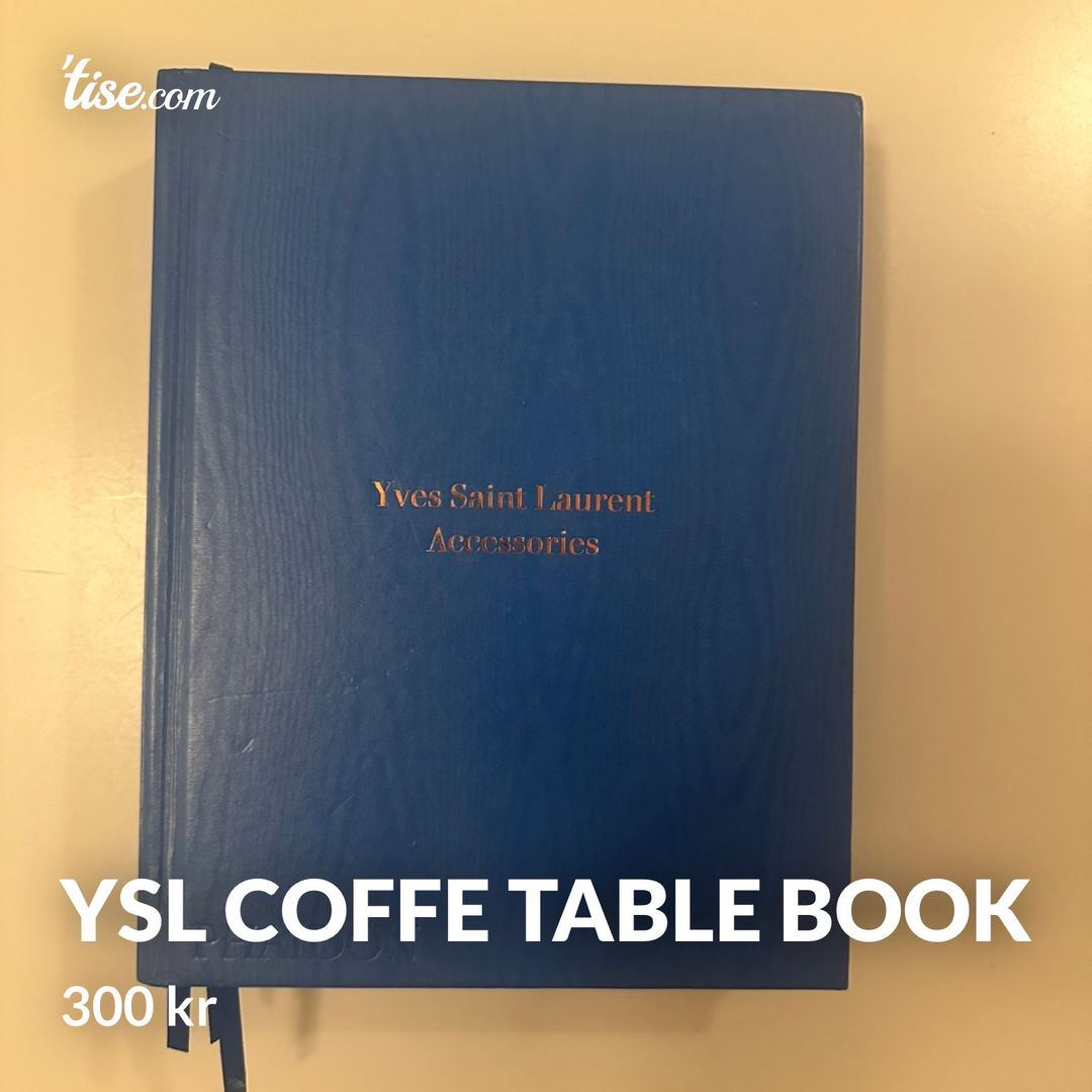 YSL coffe table book