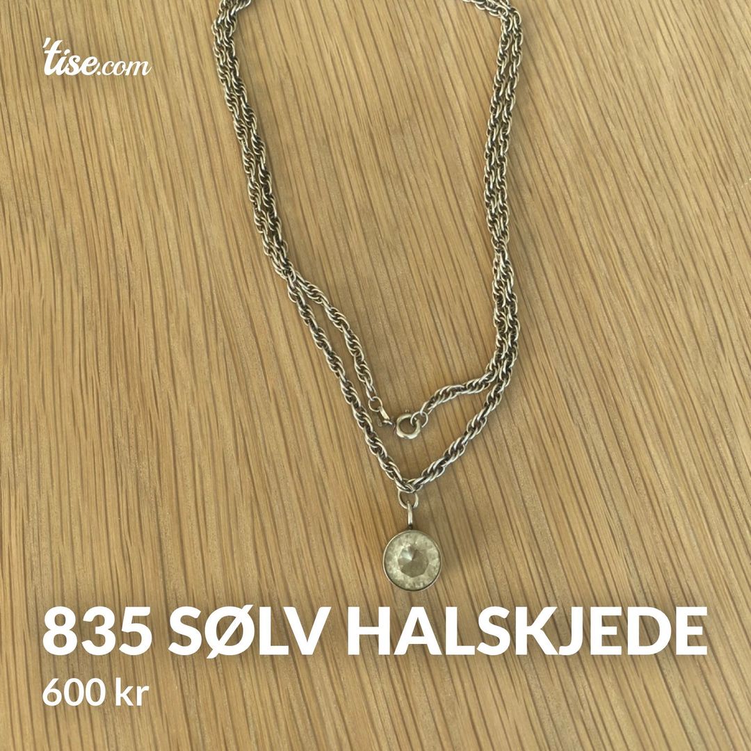 835 sølv halskjede