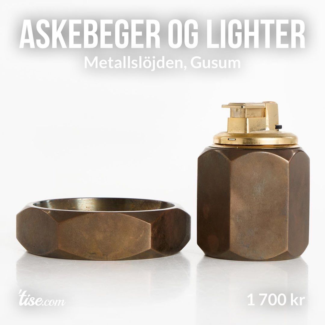 Askebeger og lighter