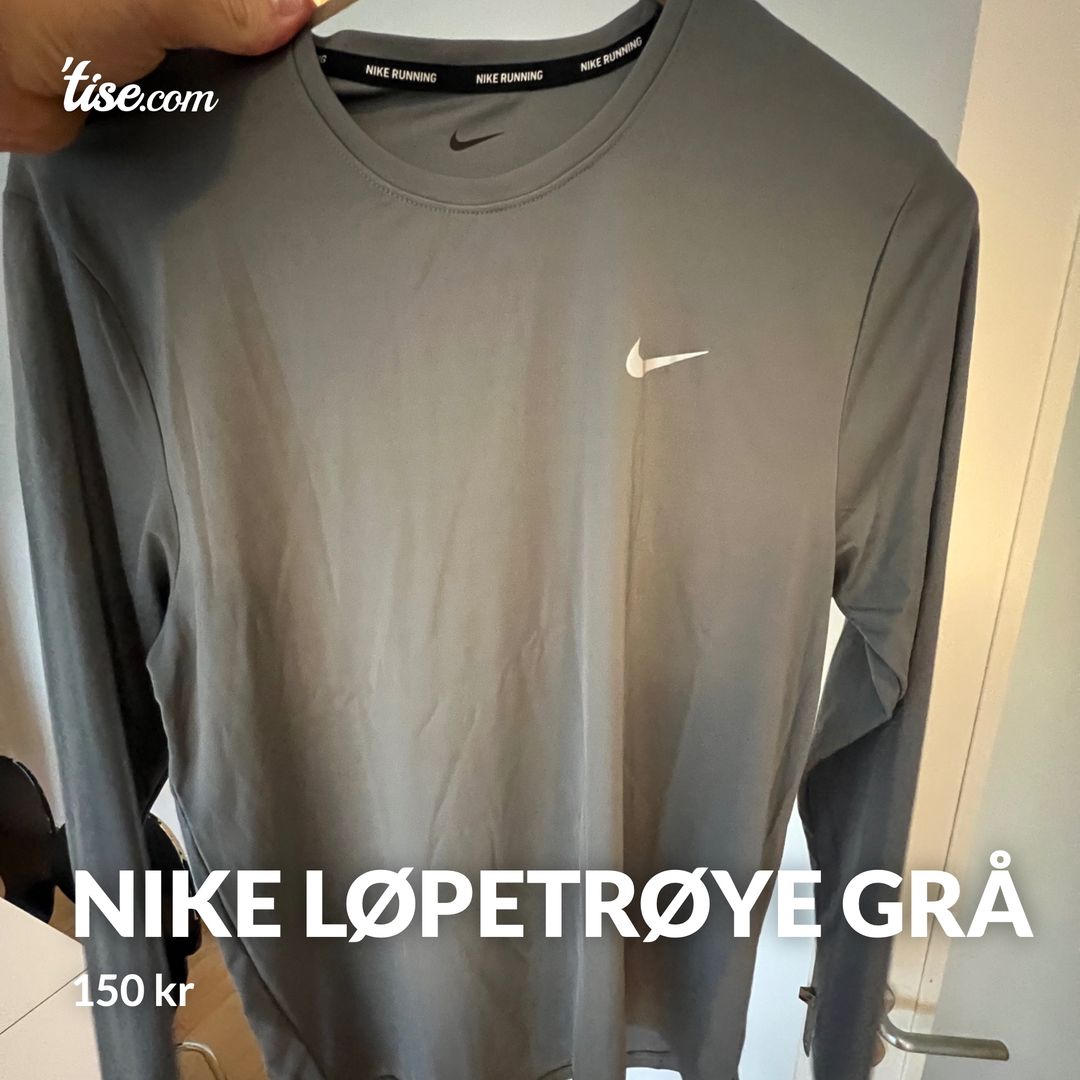 Nike løpetrøye grå