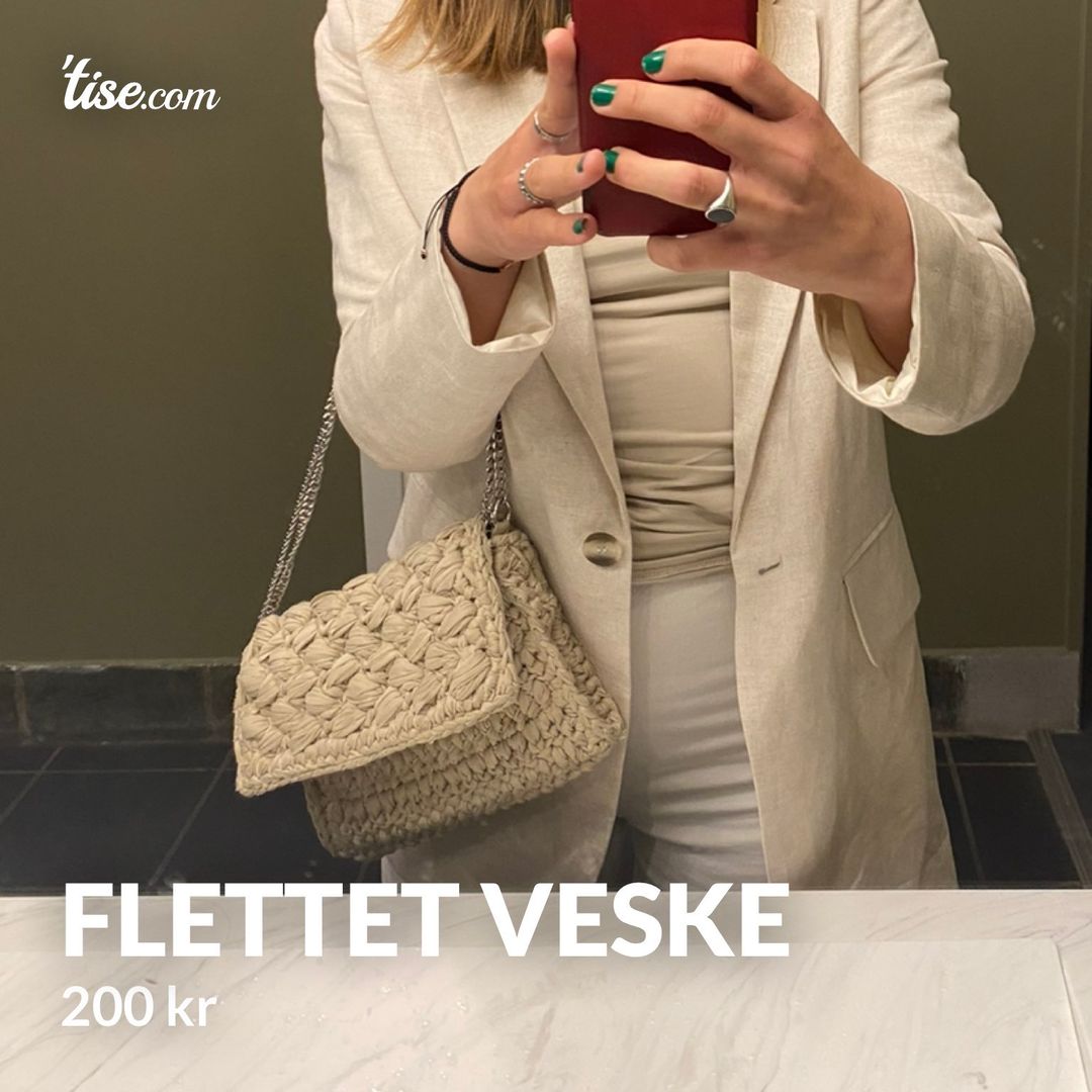 Flettet veske