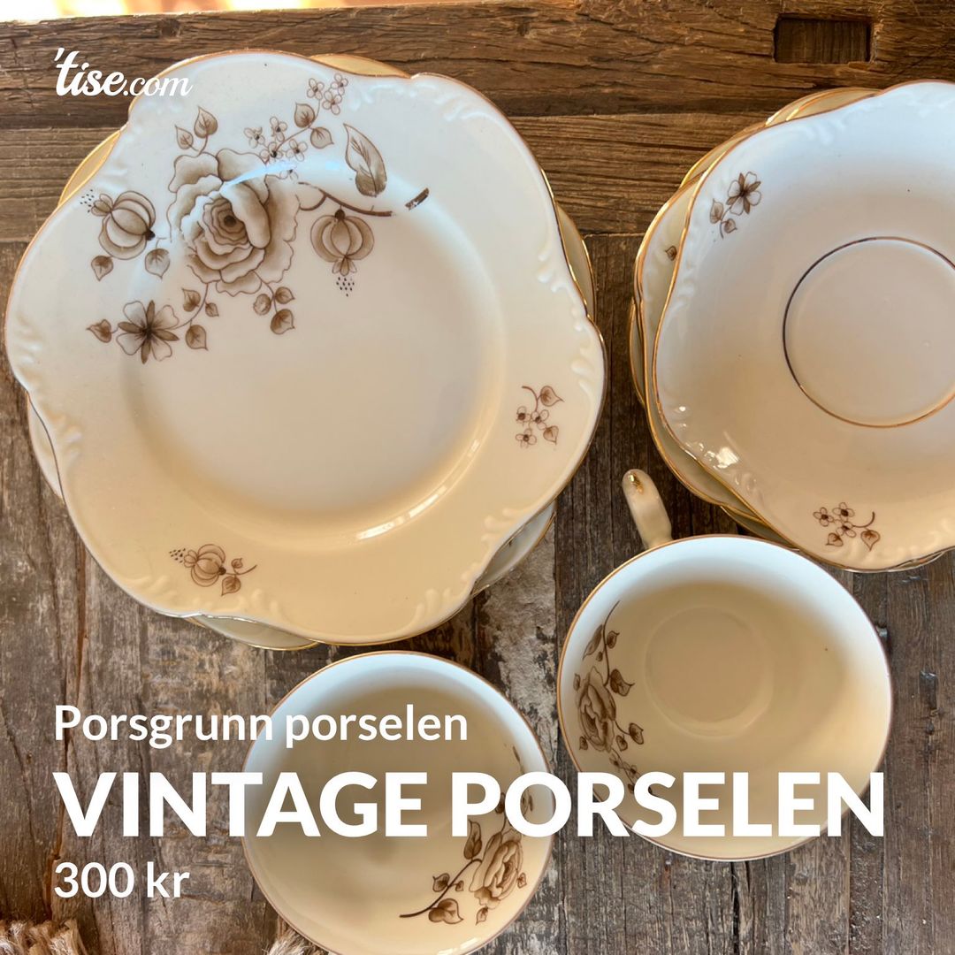 Vintage porselen