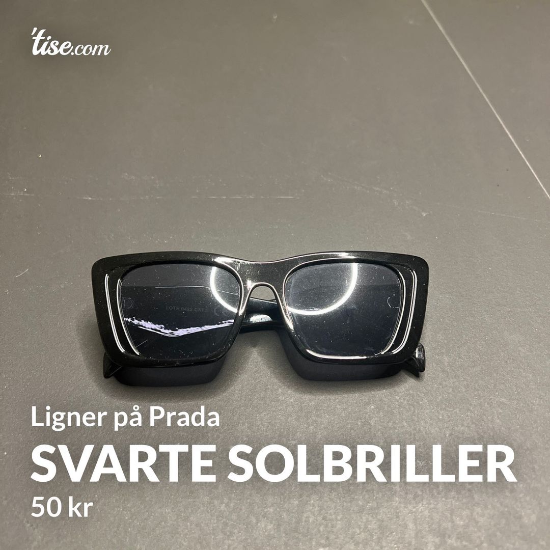 Svarte solbriller