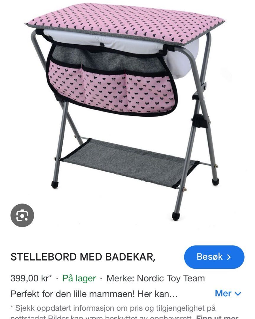 Stellebord til dukke