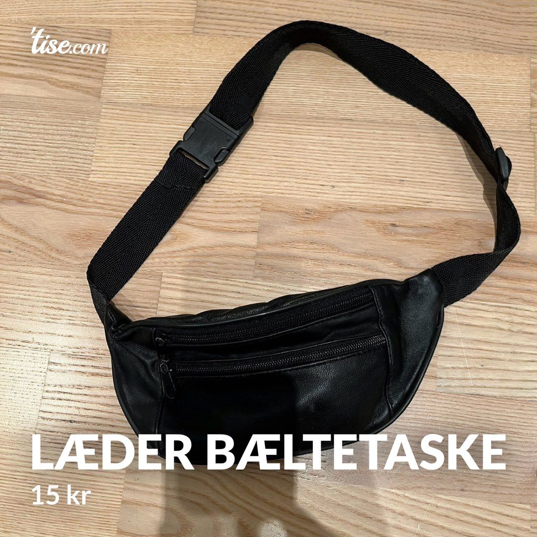 Læder bæltetaske