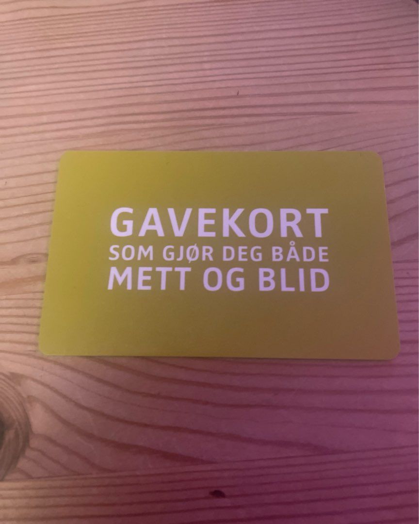 Gavekort