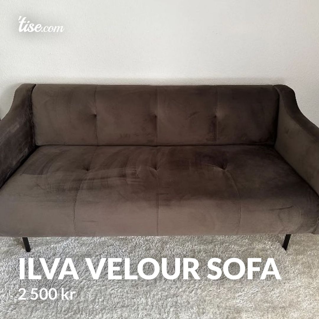 Ilva velour sofa