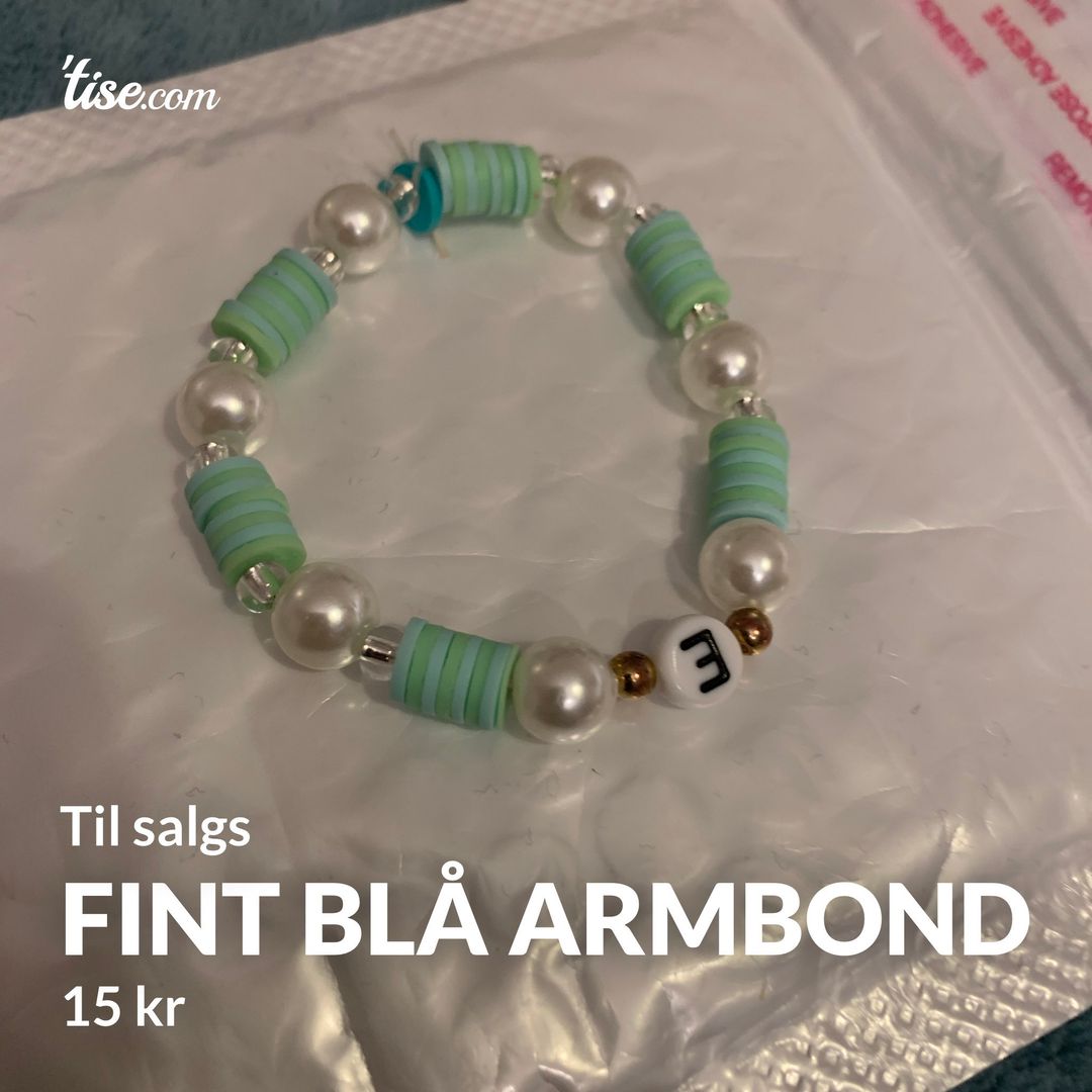 Fint blå armbond