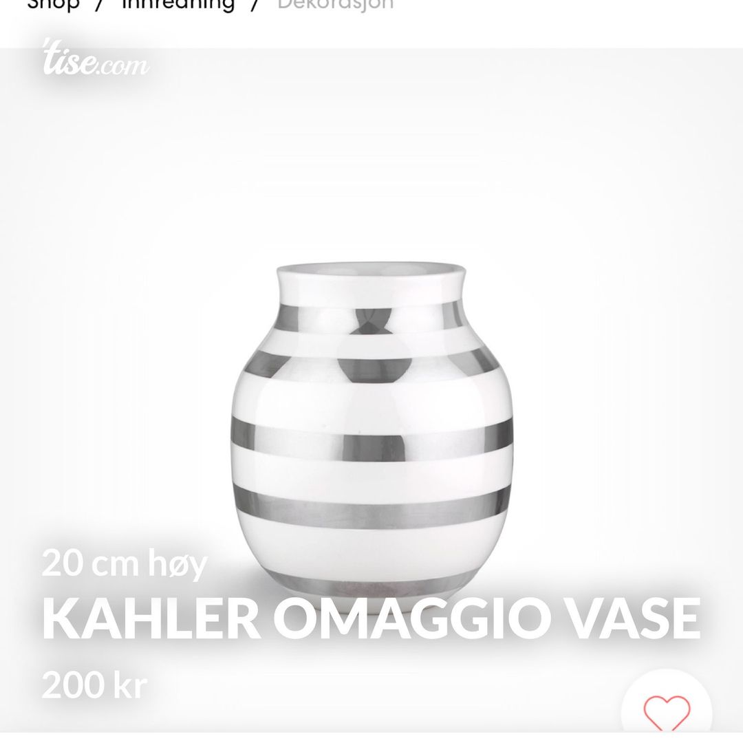 Kahler Omaggio vase