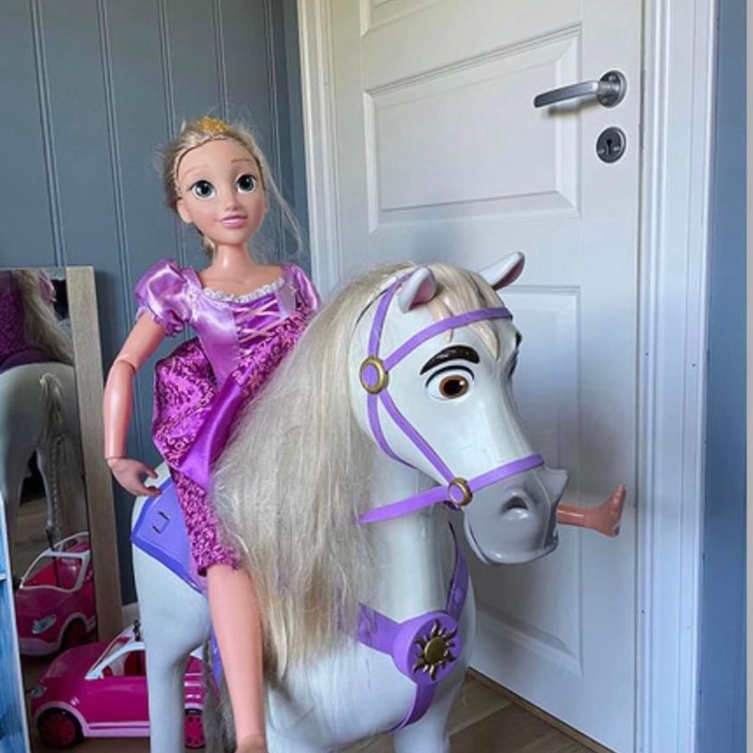 Rapunzel med hest