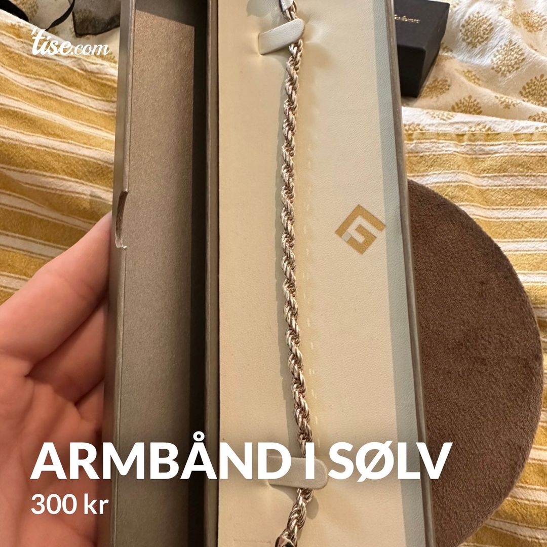 Armbånd i sølv