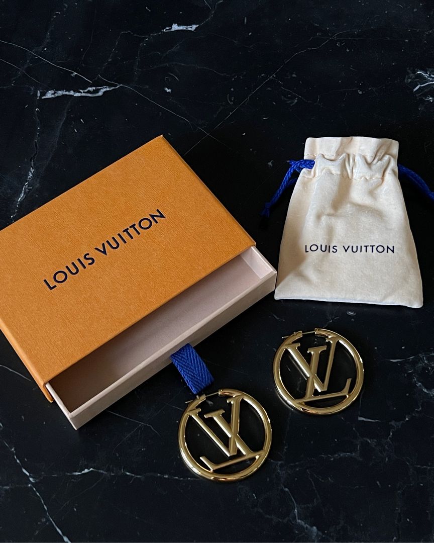 LV guld Hoops