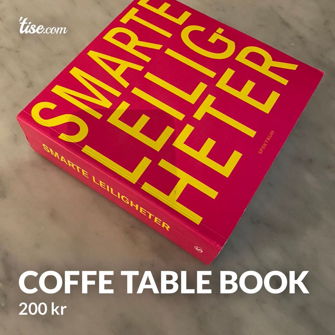 Coffe table book