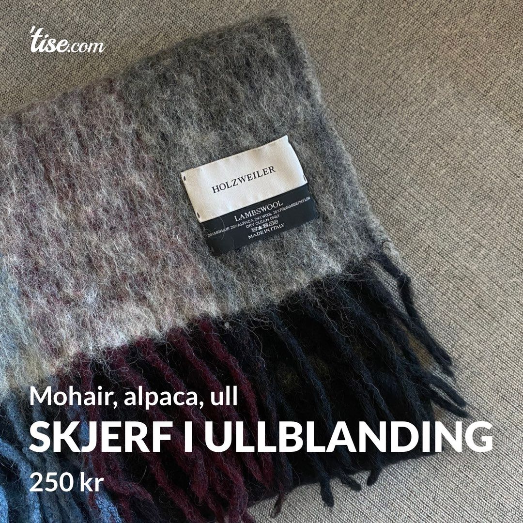 Skjerf i ullblanding