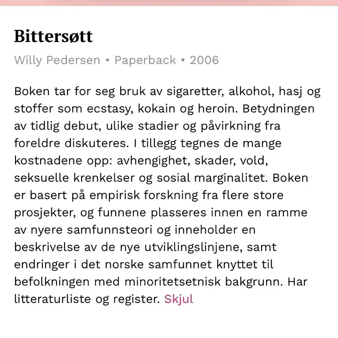 Bittersøtt