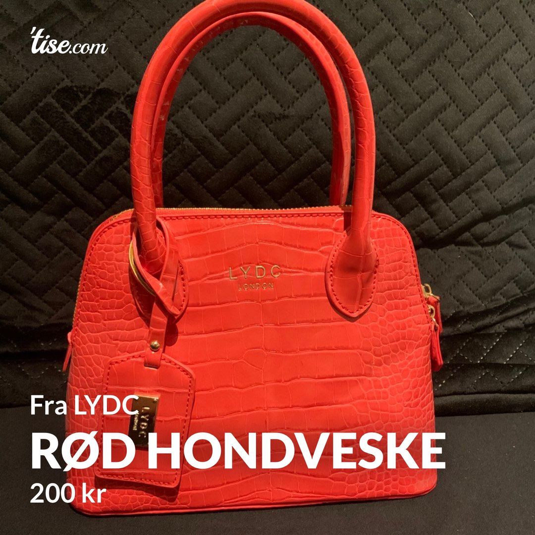 Rød hondveske