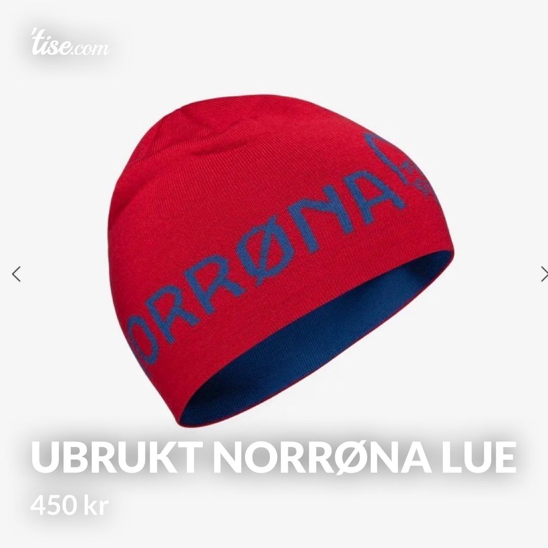 Ubrukt Norrøna lue