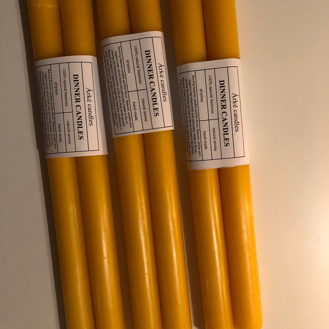 Beeswax candles