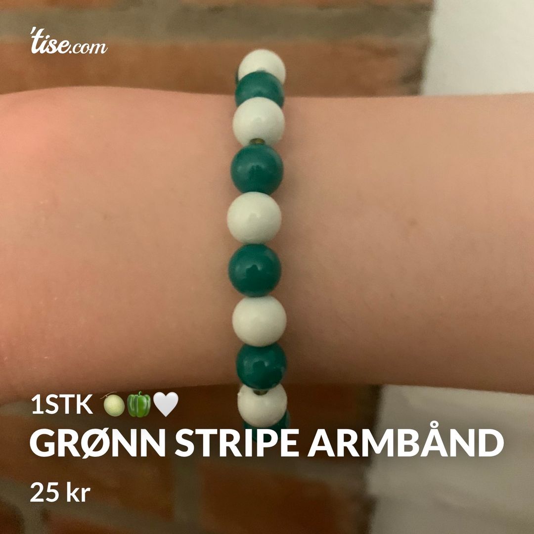 grønn stripe armbånd