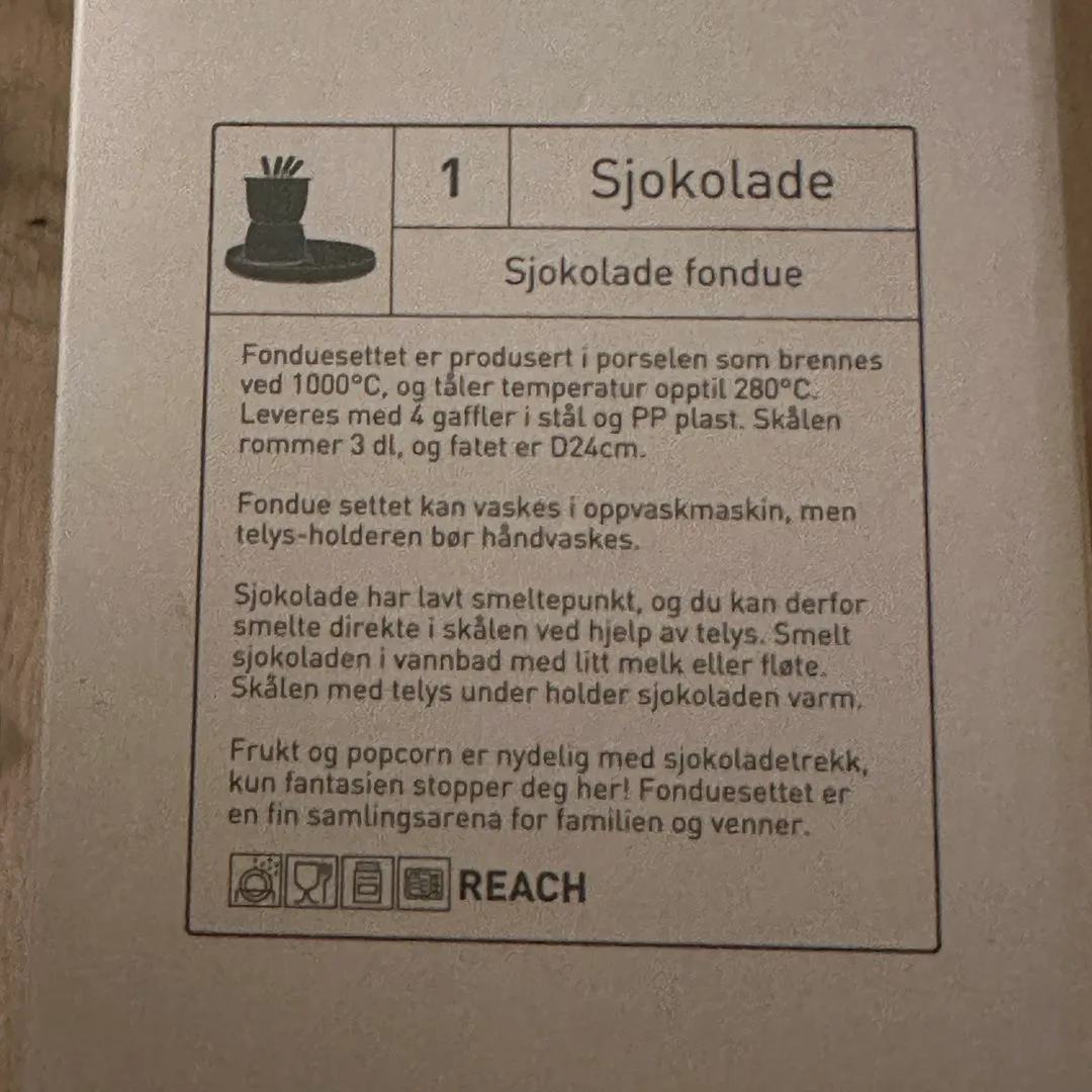 Sjokolade fondue