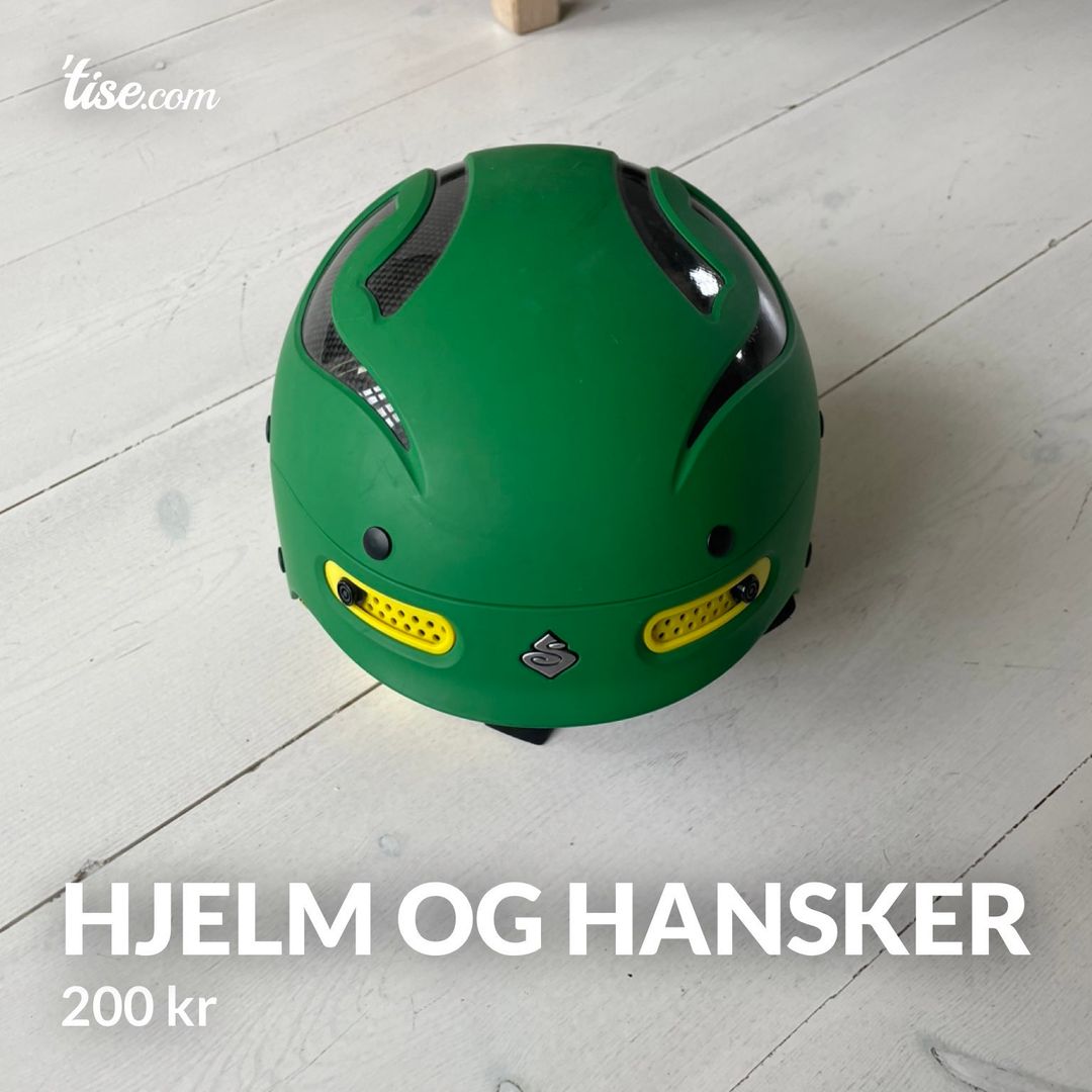 Hjelm og hansker