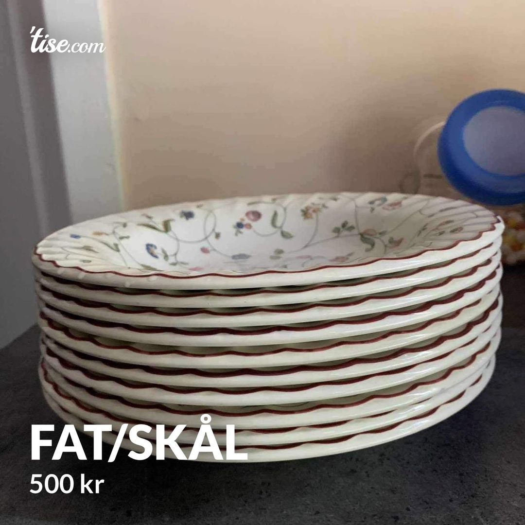 Fat/skål