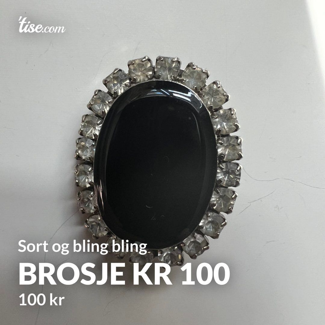 Brosje kr 100