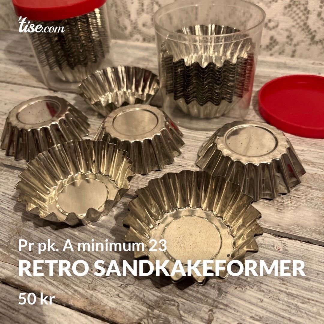 Retro sandkakeformer