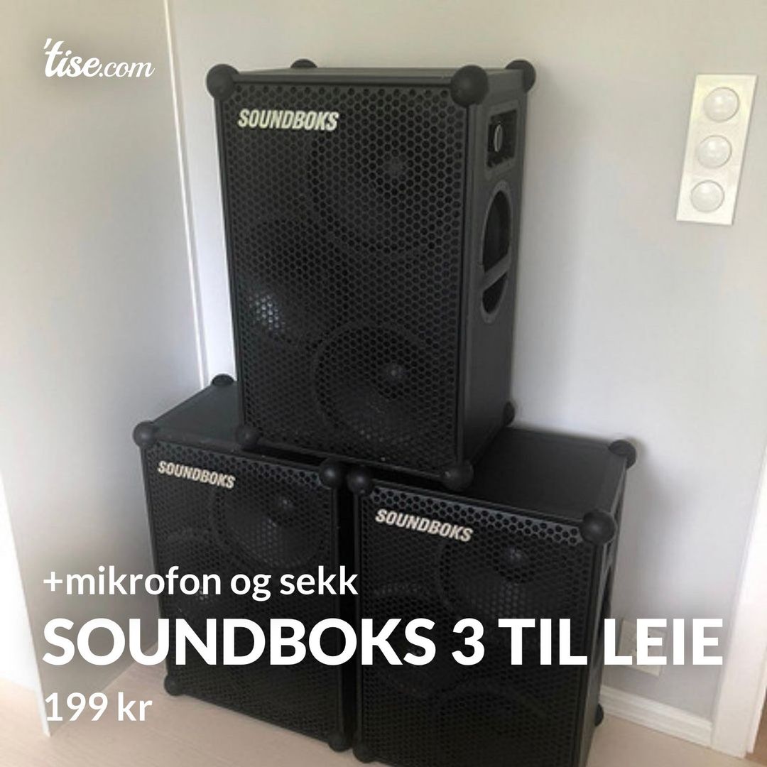 Soundboks 3 til leie