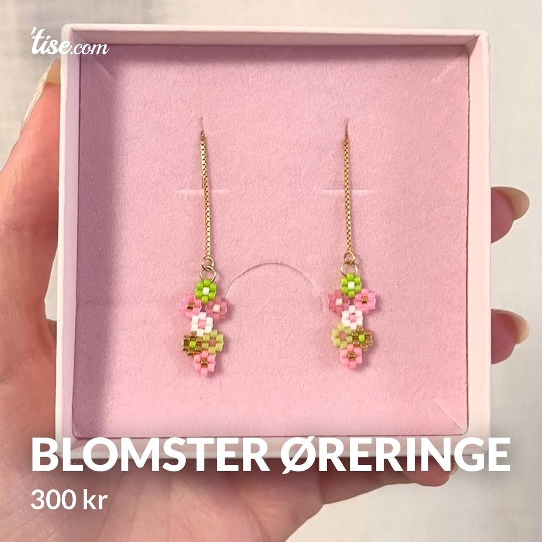 Blomster øreringe