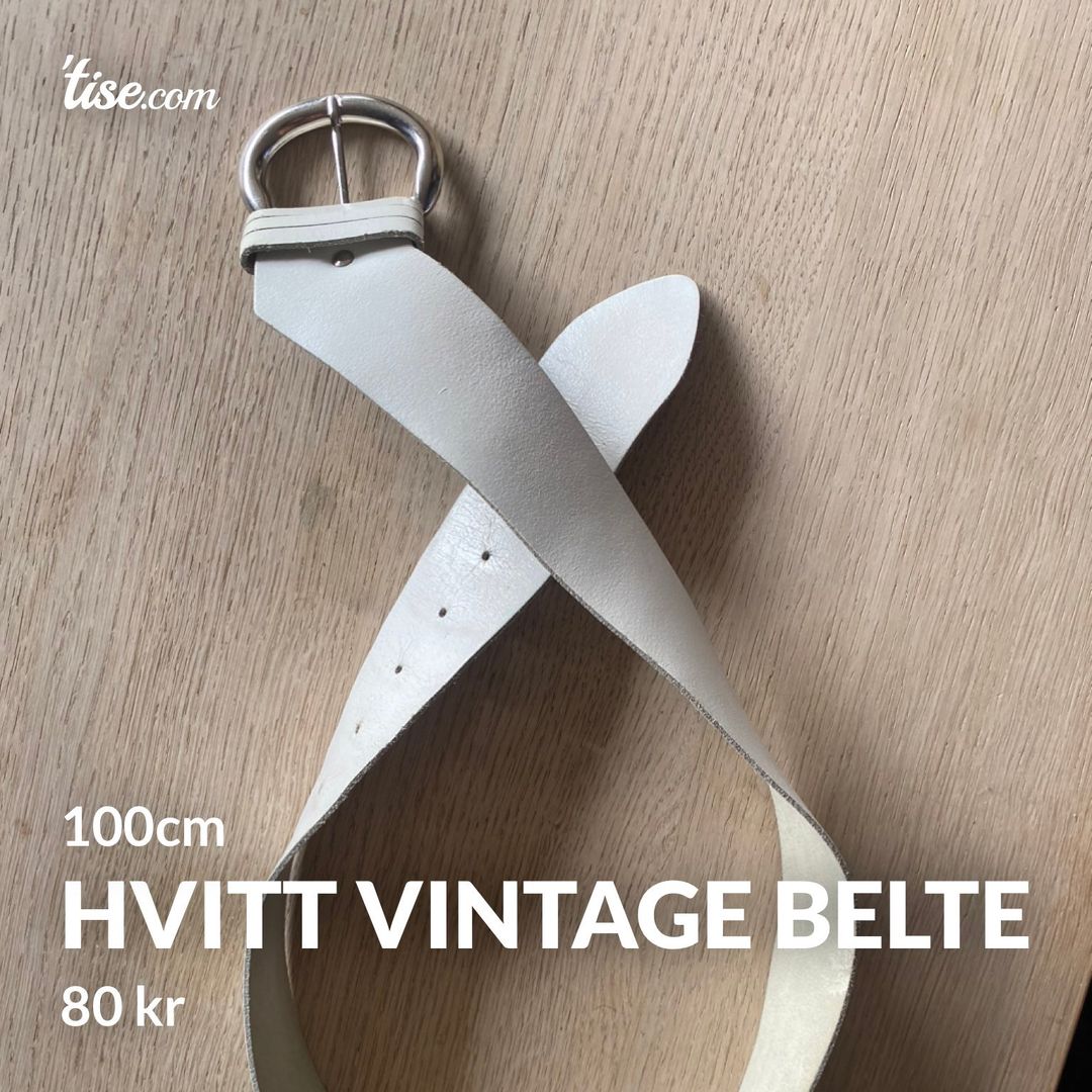 Hvitt Vintage Belte