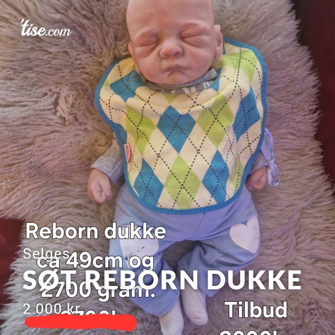 Søt Reborn Dukke