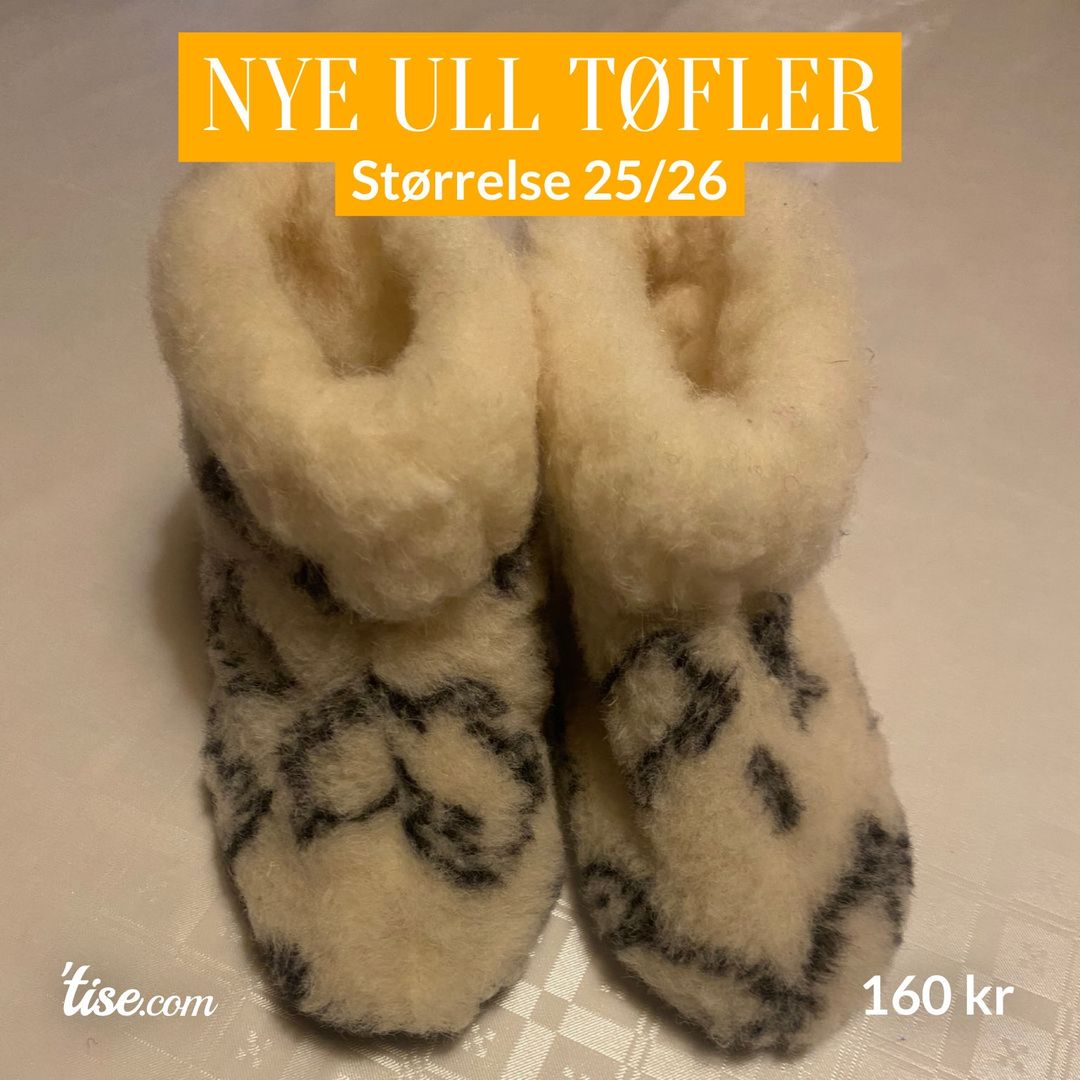 Nye Ull tøfler