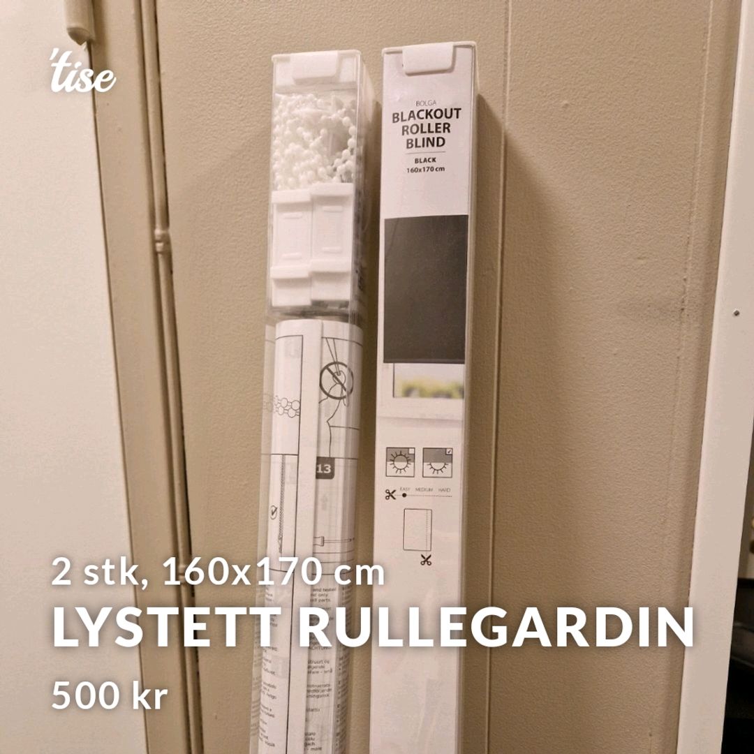 Lystett rullegardin