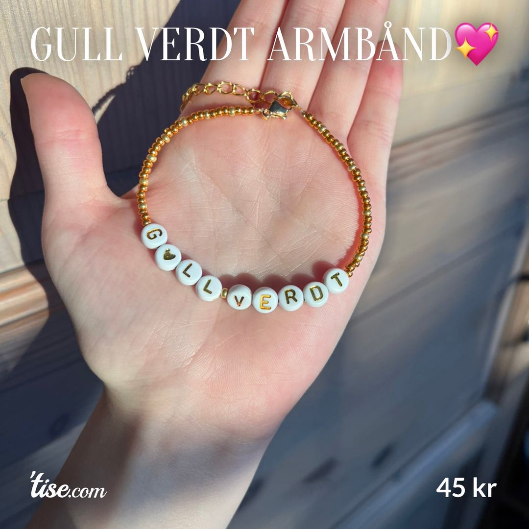 Gull Verdt armbånd💖