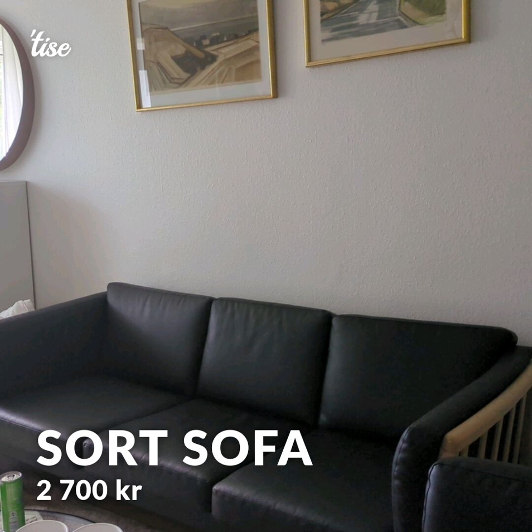 Sort Sofa